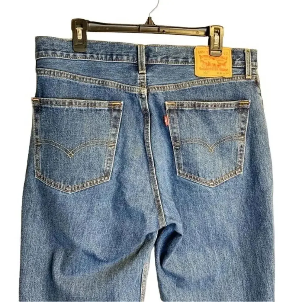 Levi's‎ 550 Relaxed Fit Tapered Leg Jeans Men's 36x34 Blue Denim Classic Comfort